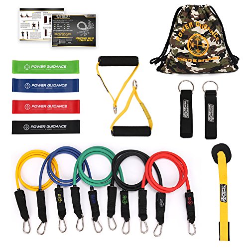 POWER GUIDANCE Resistance Bands Set, Stretch Training Set with 5 ...